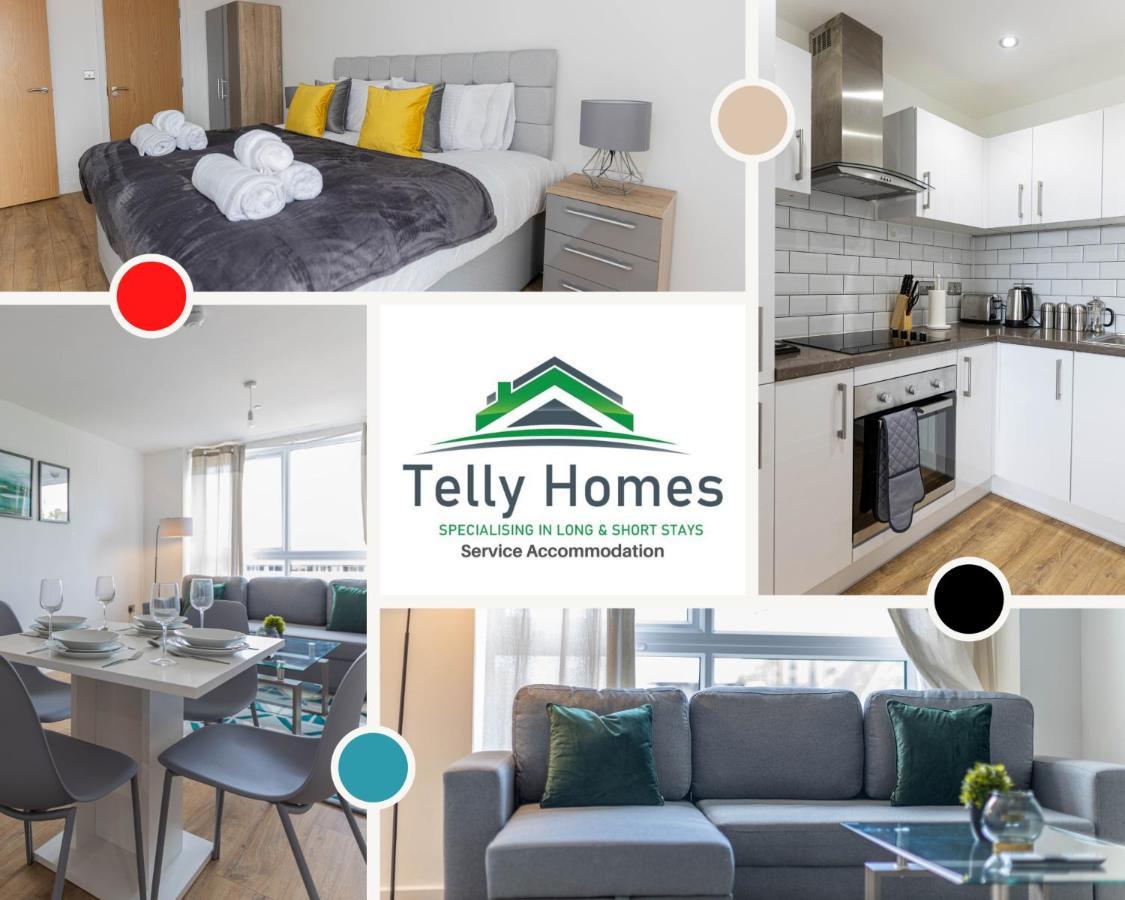 5 Percent Off Weekly And 20 Percent Off Monthly Bookings - Marigold Unit At Telly Homes Limited Birmingham City Centre -2 Bedroom Apartment, Free Wifi Dış mekan fotoğraf