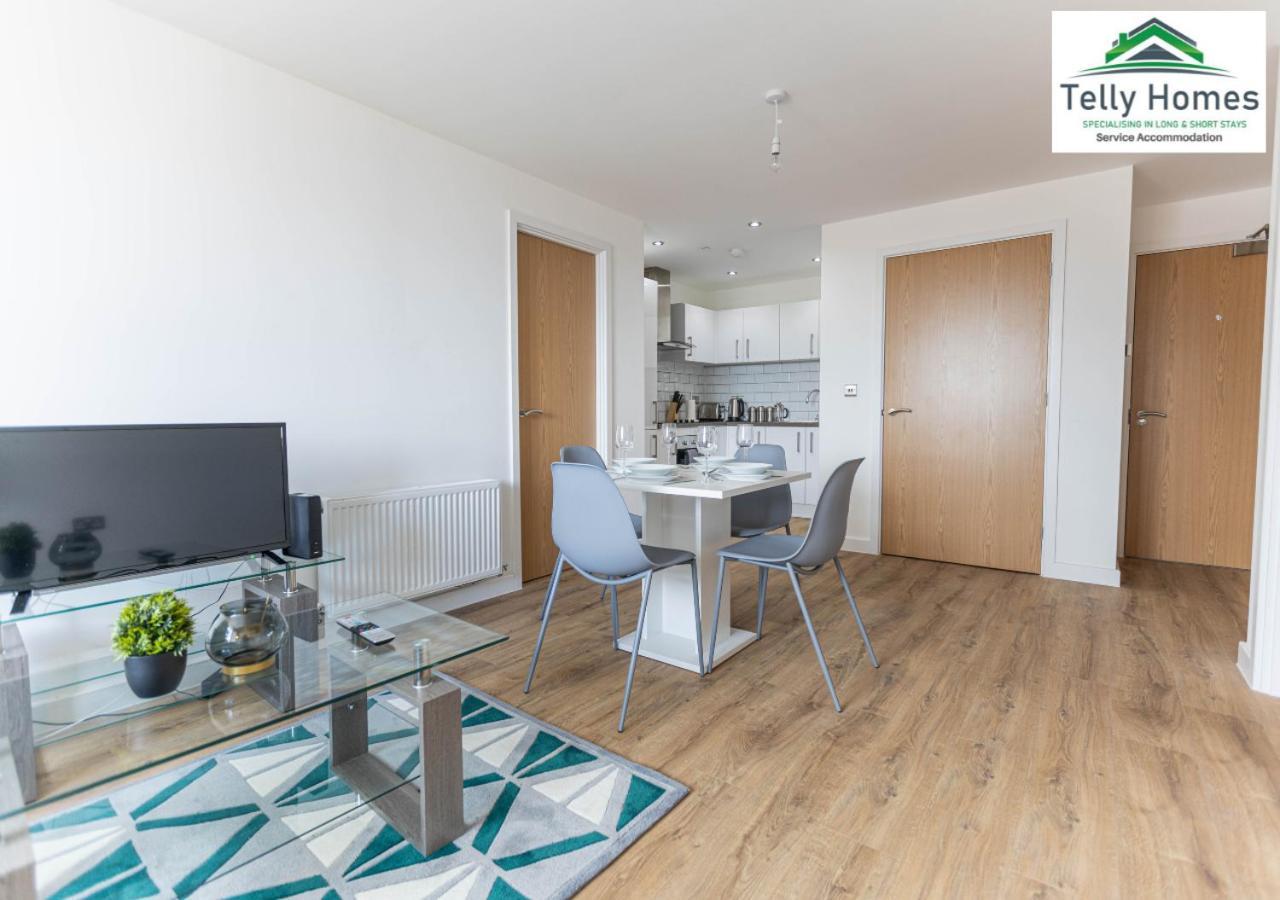 5 Percent Off Weekly And 20 Percent Off Monthly Bookings - Marigold Unit At Telly Homes Limited Birmingham City Centre -2 Bedroom Apartment, Free Wifi Dış mekan fotoğraf